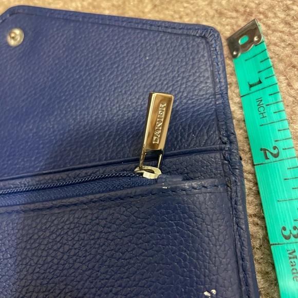 Danier navy foldover style wallet - Picture 8 of 9
